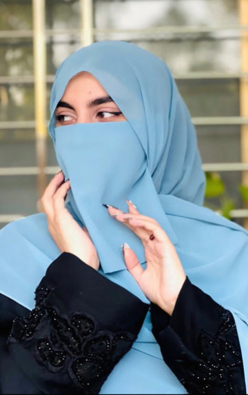 Niqab Set Sky Blue
