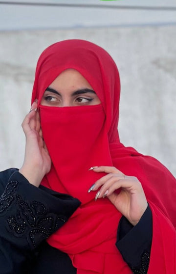 Niqab Set Red