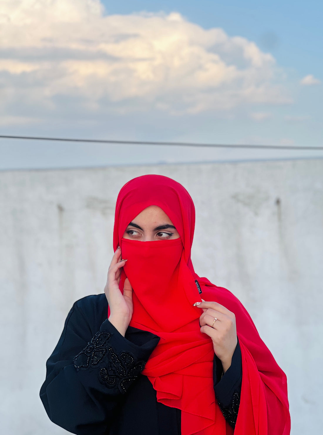 Niqab Set Red