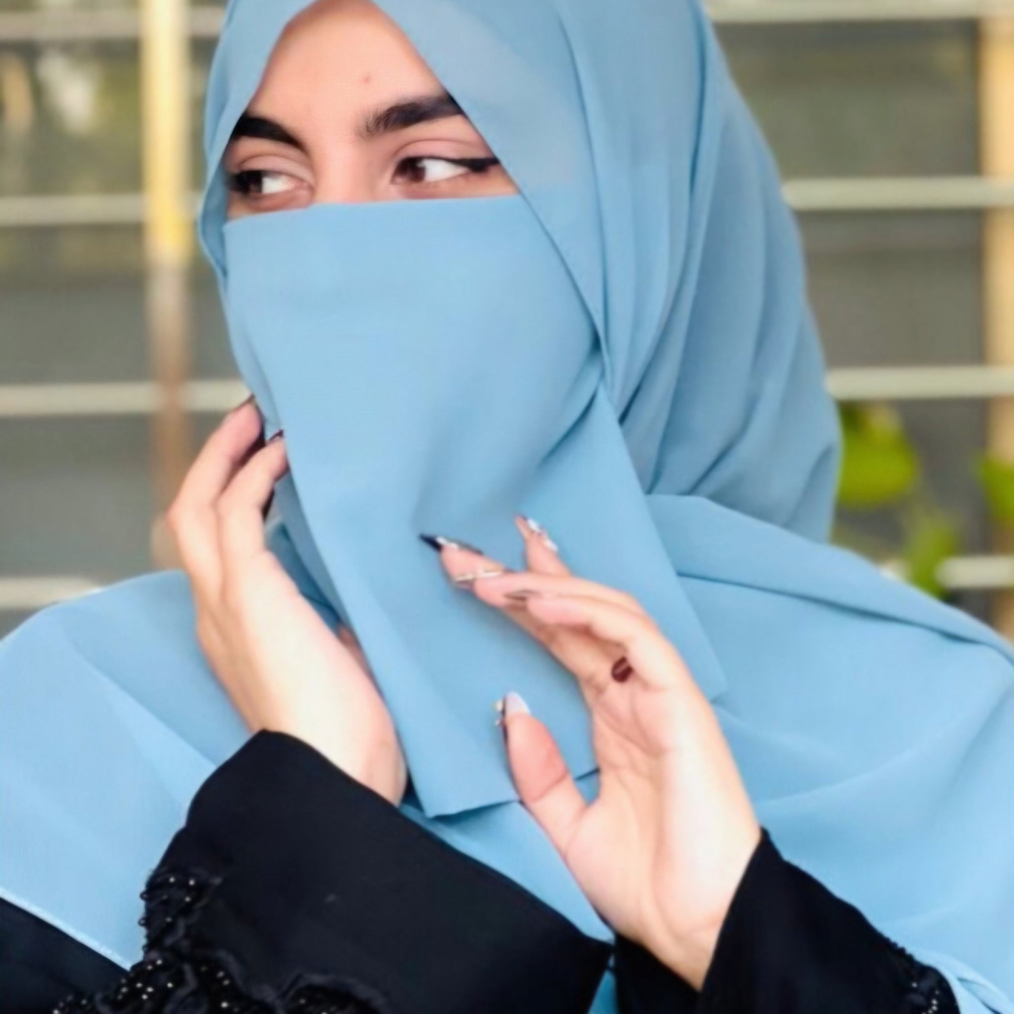 Niqab Set Sky Blue